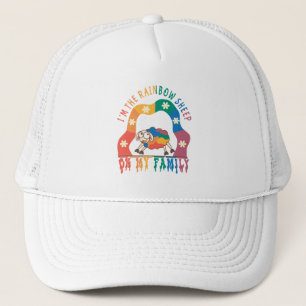 Ich bin das Regenbogenschaf meiner Familie - Pride Truckerkappe