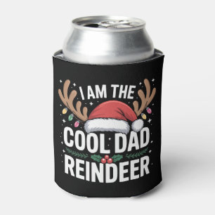 Ich bin das Rentier-Vater-Weihnachtsmann-Hut-Licht Dosenkühler