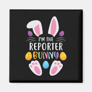 Ich bin das Reporter Bunny Funny Funny Ostertag Ra Magnet
