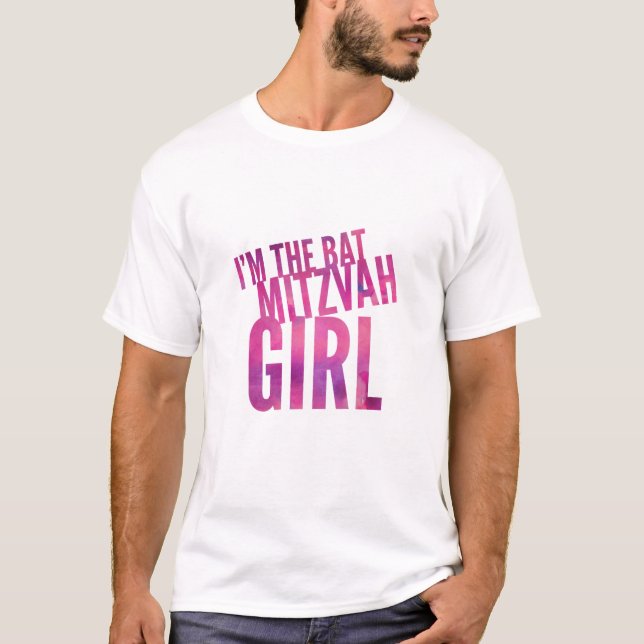 Ich bin das Schläger Mitzvah Mädchen T-Shirt (Vorderseite)