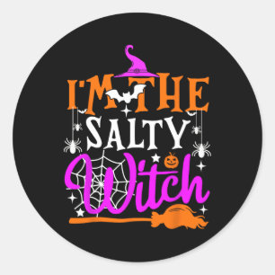Ich bin das Shirt der Salty Hexe Funny HexenCo Runder Aufkleber