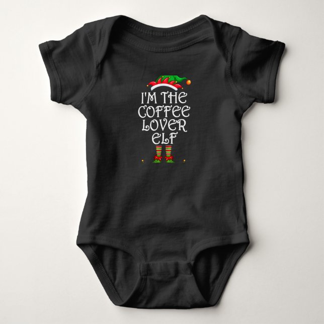 Ich bin das Shirt des Coffee Lover Elf, das zu ein (Vorderseite)