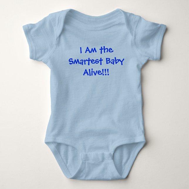 Ich bin das Smarteste Baby Alive Strampler (Vorderseite)