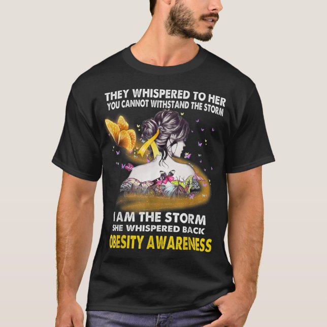 Ich bin das Storm-Adipositas-Bewusstsein T2 T-Shirt (Vorderseite)