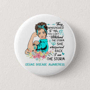 Ich bin das Storm CELIAC-KRANKHEITSbewusstsein Button