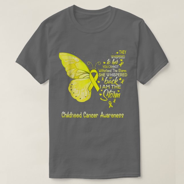 Ich bin das Storm Childhood Cancer Awareness Butte T-Shirt (Design vorne)