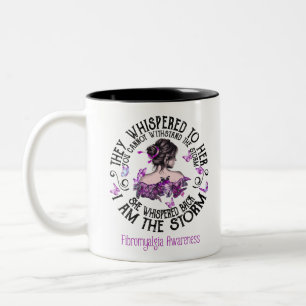 Ich bin das Storm-Fibromyalgie-Bewusstsein Zweifarbige Tasse