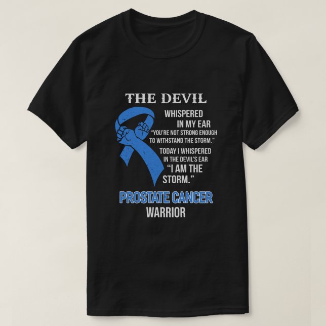 Ich bin das Storm Support Prostatakrebs Bewusstsei T-Shirt (Design vorne)