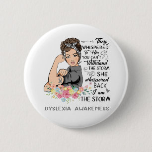 Ich bin das Sturm-DYSLEXIA-Bewusstsein Button