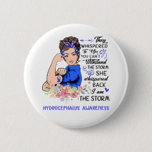Ich bin das stürmische HYDROCEPHALUS-Bewusstsein Button