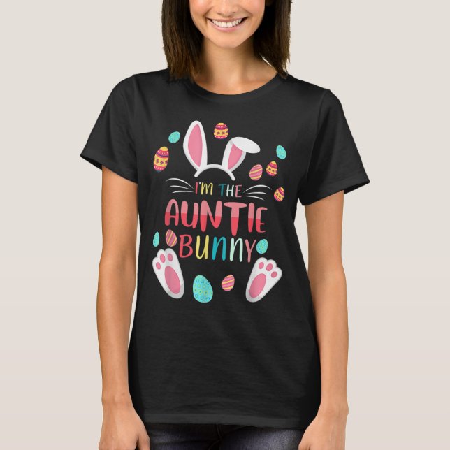 Ich bin das Tantentennis-Bunny Matching Family Oas T-Shirt (Vorderseite)