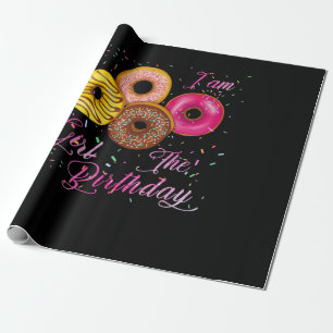 Ich bin das Thema der GeburtstagsGirl Donut Geburt Geschenkpapier