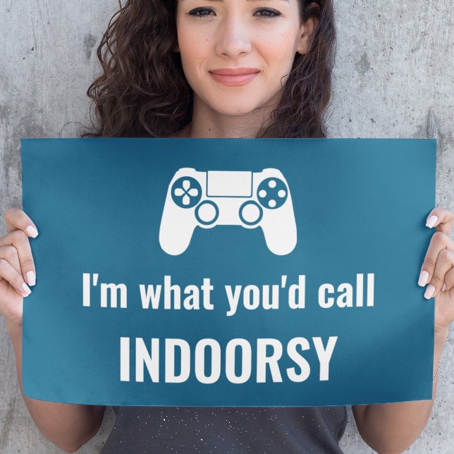 Ich bin das, was du "Indoorsy Customizable Gamers" Poster (Von Creator hochgeladen)