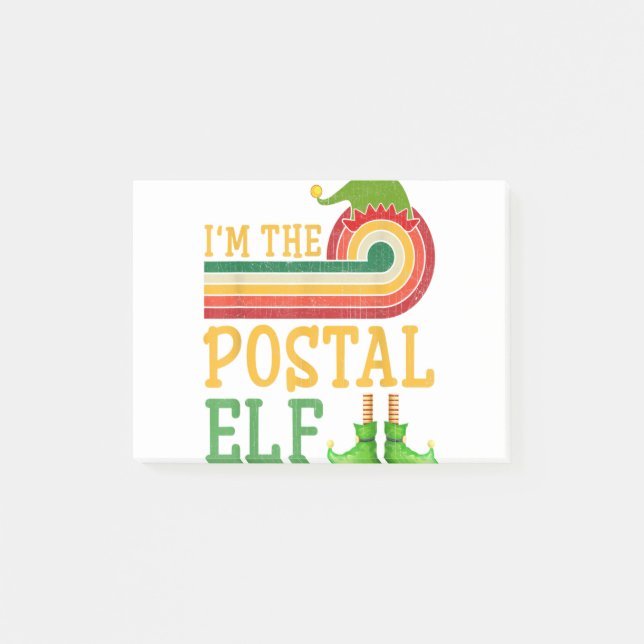 Ich bin das Weihnachtsfest-Party der Postelf-Match Post-it Klebezettel (Vorderseite)