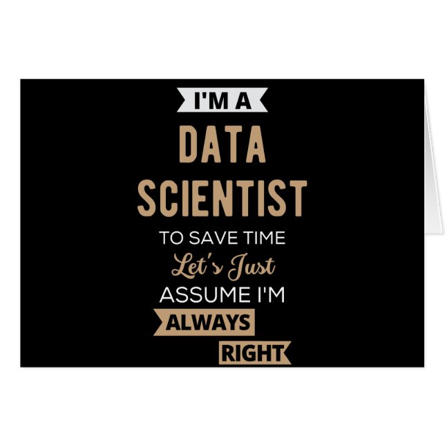 Ich bin Datenwissenschaftler, um die Zeit Retten (Vorderseite (Horizontal))