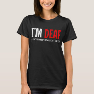 Ich bin Deaf American Sign Language ASL Teacher T-Shirt