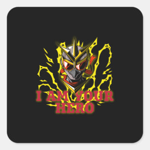 ICH BIN DEIN HERO QUADRATISCHER AUFKLEBER