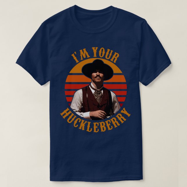 Ich bin dein Huckleberry Langarm-T-Shirt T-Shirt (Design vorne)