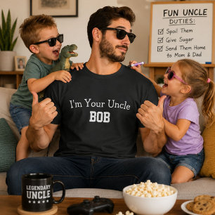 Ich bin dein Onkel Bob Lustiges personalisiertes N T-Shirt
