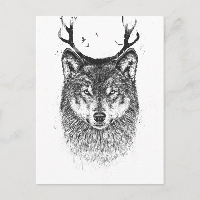 Ich bin dein Reh Postkarte (Vorderseite)