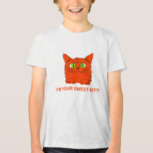 Ich bin dein süßes Kitty - Red Cat von Künstler Lu Tri-Blend Shirt