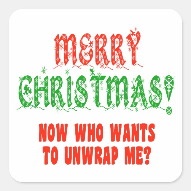 Ich bin deine Gegenwart Quadratischer Aufkleber (Vorderseite)