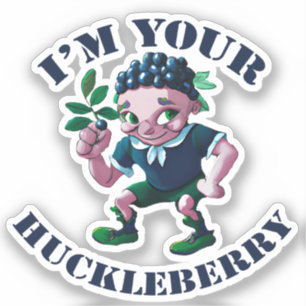 Ich bin deine Huckleberry Aufkleber