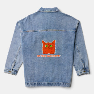 Ich bin deine süße Kitty - Rote Katze von Künstler Jeansjacke