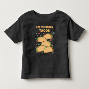 Ich bin der 5. Geburtstag dieses vielen Tacos-Kind Kleinkind T-shirt