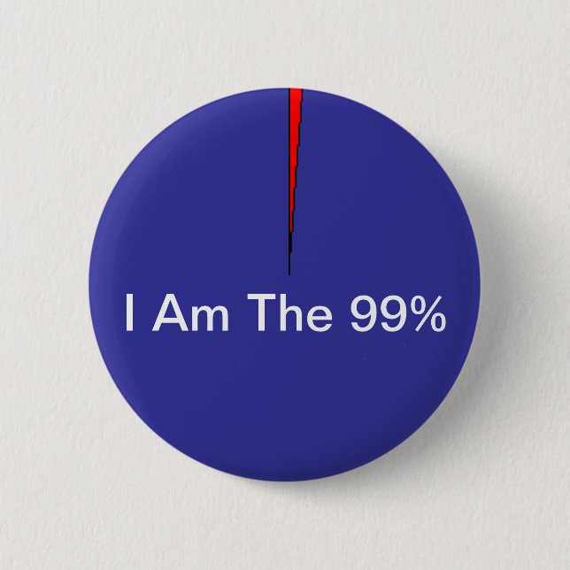 Ich bin der 99% Knopf Button (Vorderseite)