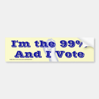 Ich bin der 99% (und ich wählen Sie), Autoaufkleber