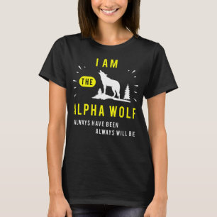 Ich bin der Alpha-Wolf-Hundetier mit großartigen G T-Shirt
