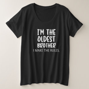 Ich bin der älteste Bruder, den ich mache, dass di Große Größe T-Shirt