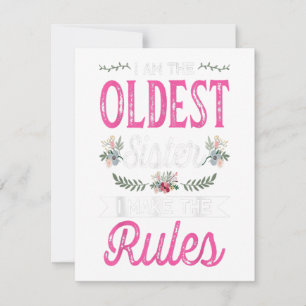 Ich bin der älteste, der die Regel für ein großes  Einladung