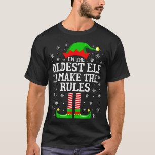 Ich bin der älteste Elf Lustige Weihnachten Famili T-Shirt