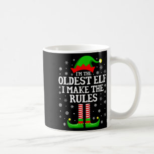 Ich bin der älteste Elf Lustige Weihnachts-Familie Kaffeetasse
