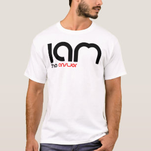 Ich bin der Antwort-T - Shirt (Logo) - Mann