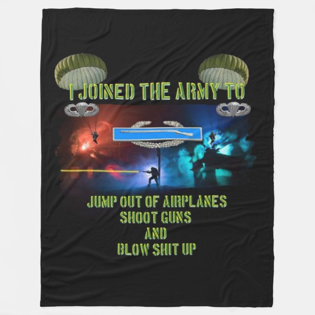 ICH BIN DER ARMEE BEI FLEECEDECKE (Vorderseite)