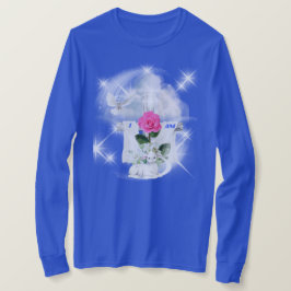 Ich bin der Auferstehungsort Blue Long Sleeve T - T-Shirt