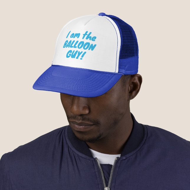 Ich bin der Ballon Typ Cap Trucker Hat Truckerkappe (Beispiel)
