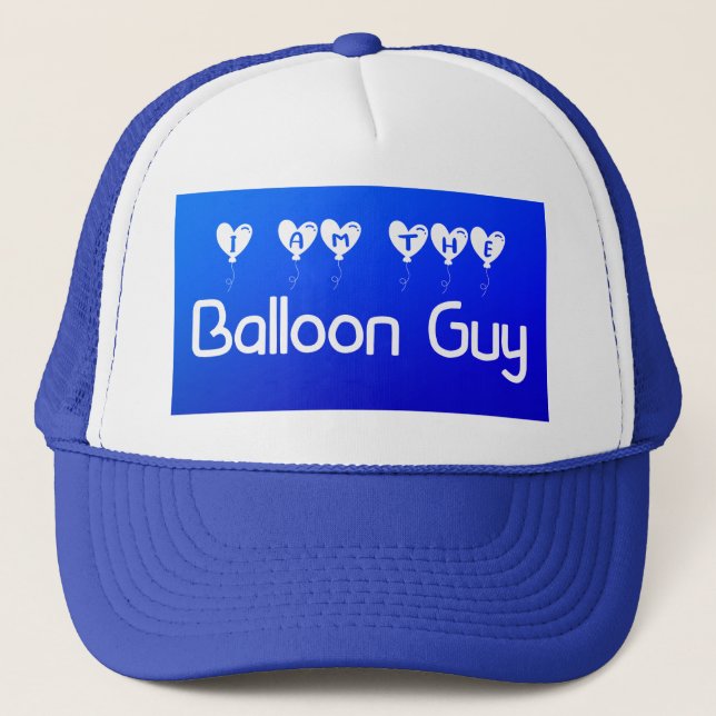 Ich bin der Ballon Typ Trucker Hat Truckerkappe (Vorderseite)