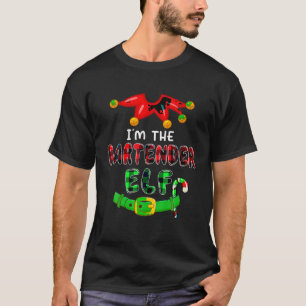 Ich bin der Barkeeper Elf Xmas Kostüme Elf Lover P T-Shirt