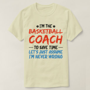 Ich bin der Basketball-Trainer Vintag Trainer Spor T-Shirt