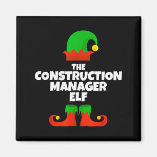 Ich bin der Bauleiter Elf Familie Pyjama Chr Magnet