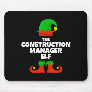 Ich bin der Bauleiter Elf Familie Pyjama Chr Mousepad