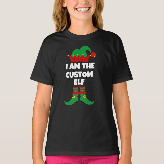 Ich bin der benutzerdefinierte Elf T-Shirt (Vorderseite)
