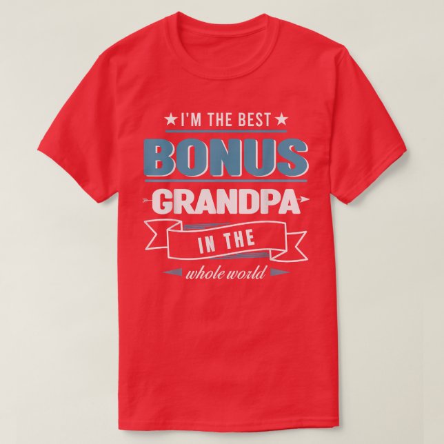 Ich bin der beste Bonus Opa Bonus Opa Opa  T-Shirt (Design vorne)