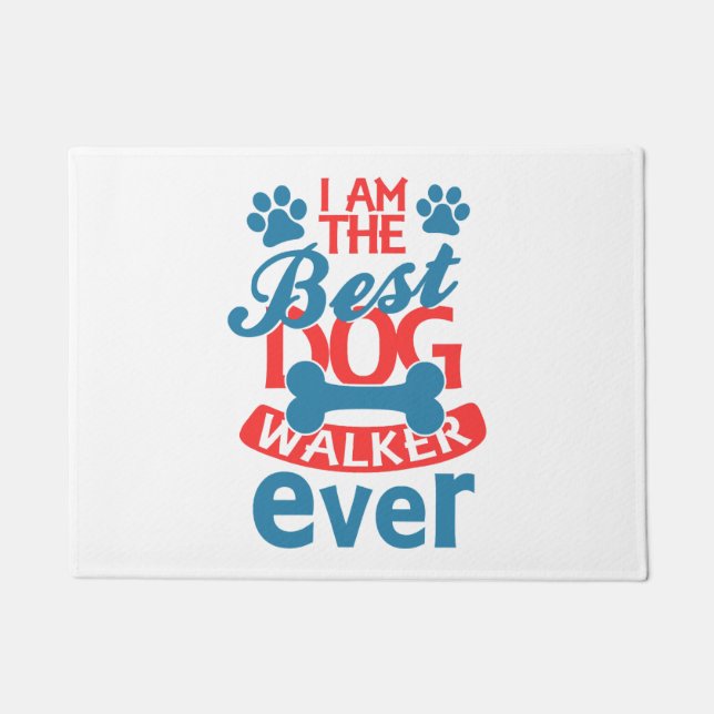 Ich bin der beste Dog Walker für jeden Sommer Fußmatte (Vorderseite)