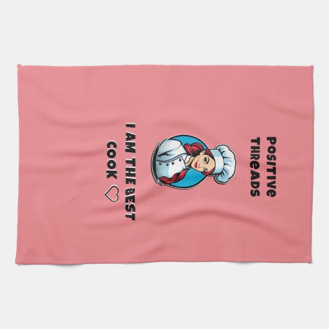 Ich bin der beste Koch – Valentinsgeschenk Schürze Geschirrtuch (Horizontal)