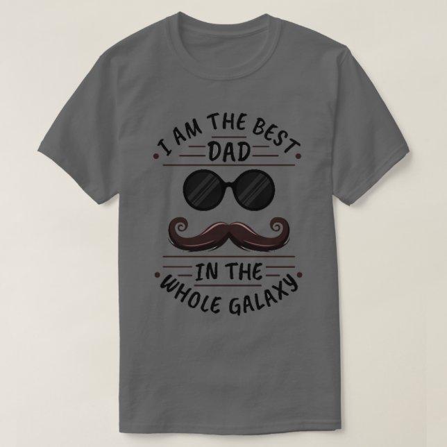 Ich bin der beste Papa in der ganzen Galaxie T-Shirt (Design vorne)